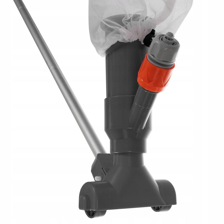 Set de curatare piscina, Zola®, pliabil, maner telescopic 120 cm, conexiune furtun apa, plasa colectare Set de curatare piscina, Zola®, pliabil, maner telescopic 120 cm, conexiune furtun apa, plasa colectare